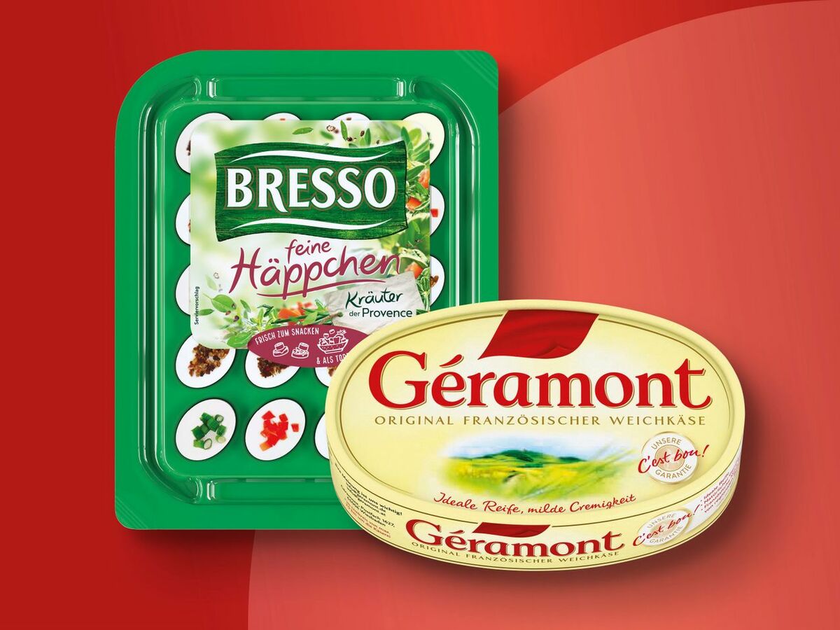 Bild 1 von Géramont Weichkäse/Minis/Bresso Feine Häppchen, 
         200/150/100 g