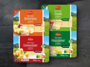 Milbona Käse-Snack in Würfeln, 
         220 g