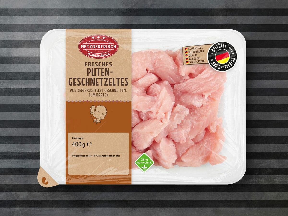 Metzgerfrisch Frisches Putengeschnetzeltes, 400 g von Lidl ansehen!