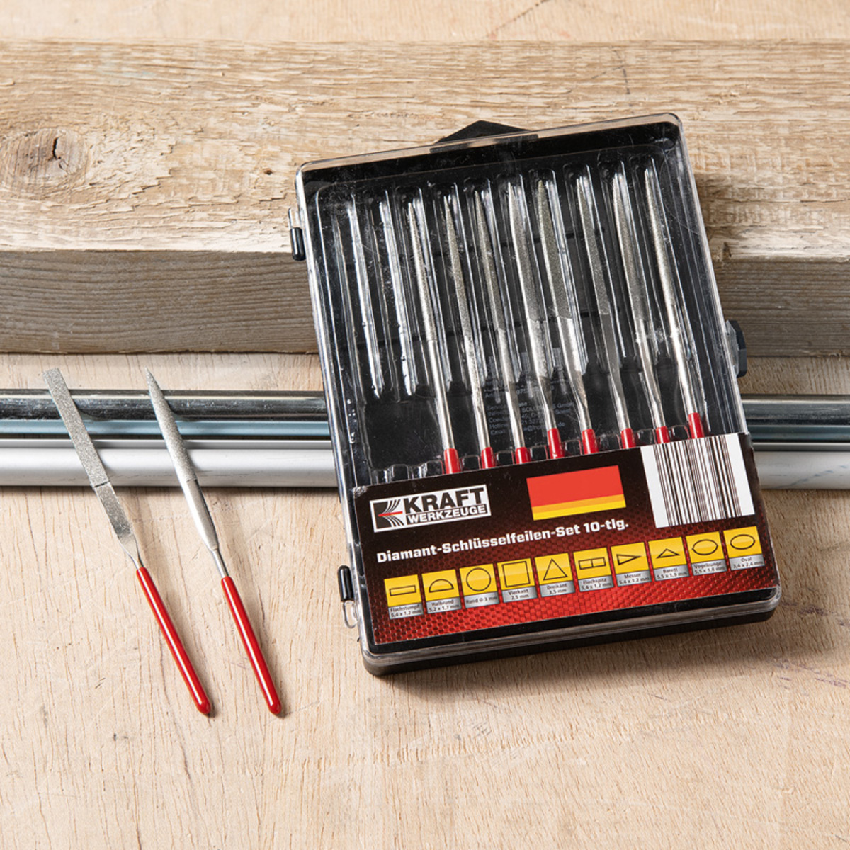 Bild 1 von Kraft Werkzeuge Diamant-Schlüsselfeilen 10tlg.