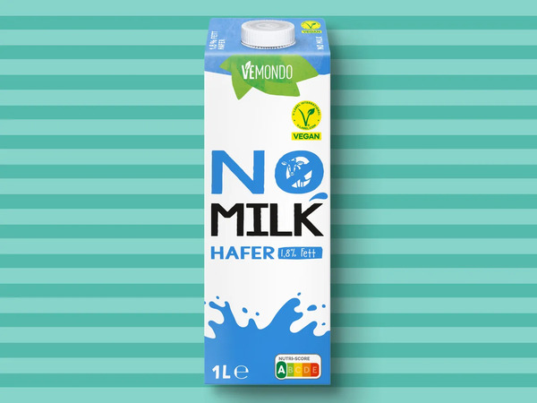 Lidl No Vemondo 0,95 Haferdrink, für l Milk € 1 ansehen! von