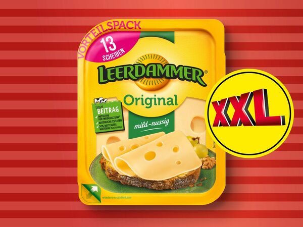 Leerdammer Käsescheiben XXL, 260/225 g von Lidl für 2,99 € ansehen!