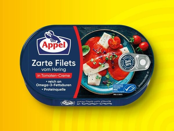 Bild 1 von Appel MSC Heringsfilets, 
         200 g