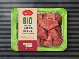 Metzgerfrisch Bio Frisches Rinder-Gulasch, 
         400 g