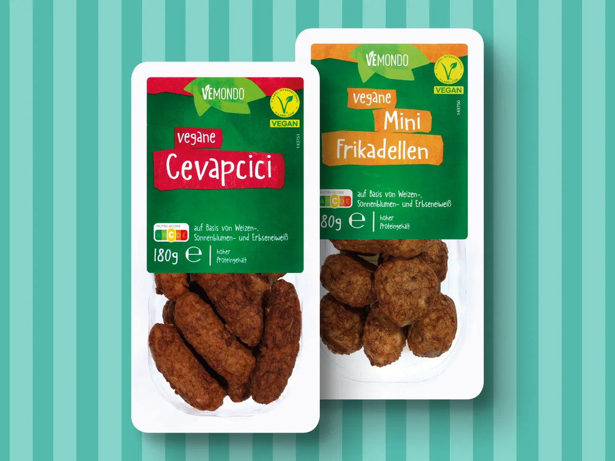 Vemondo Vegane Mini Frikadellen/Cevapcici, 180 G Von Lidl Für 1,40 ...