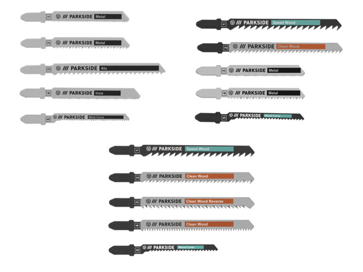 Bild 1 von PARKSIDE® Stichsägeblätter-Set »PSTZ 3 A1«, 5-teilig