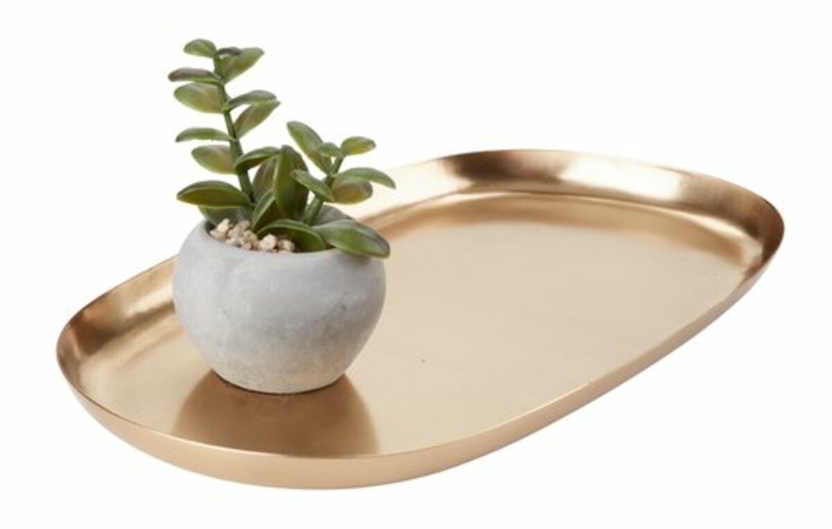 Bild 3 von Dekotablett NIELSEN B17xL30cm Messing