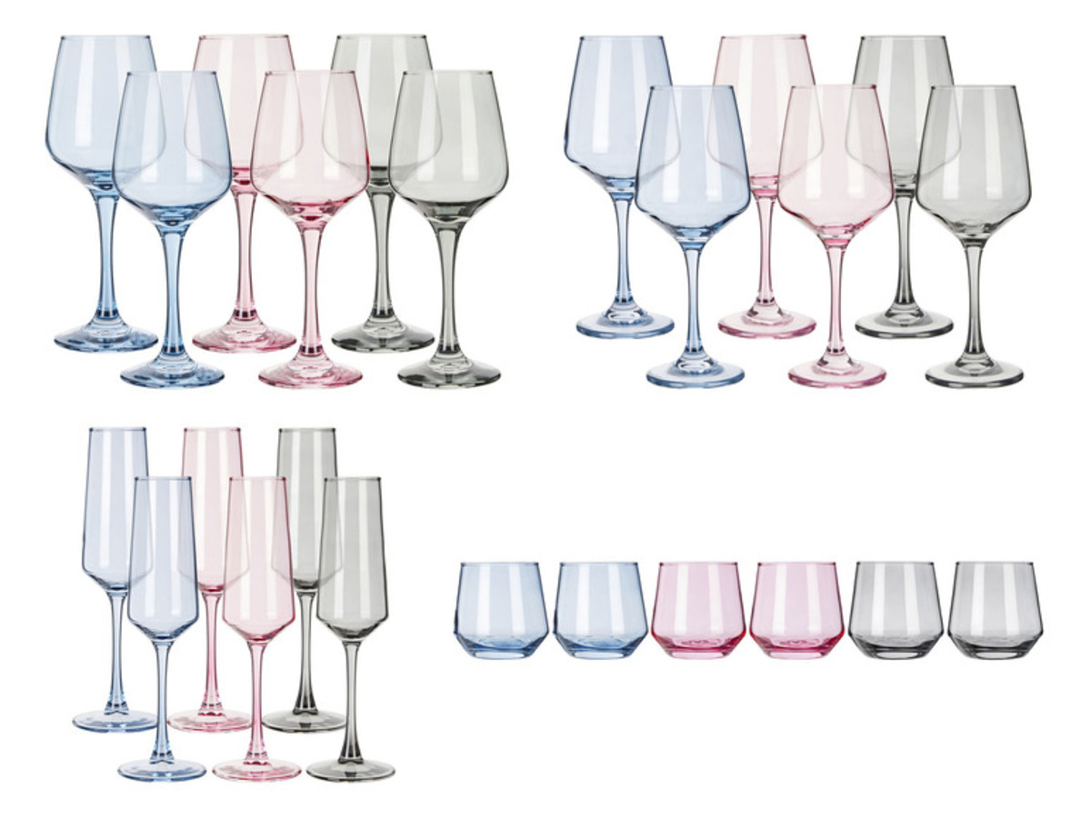 Bild 1 von ERNESTO® Wein- / Wassergläser-Set, Bunt, 6 Stück