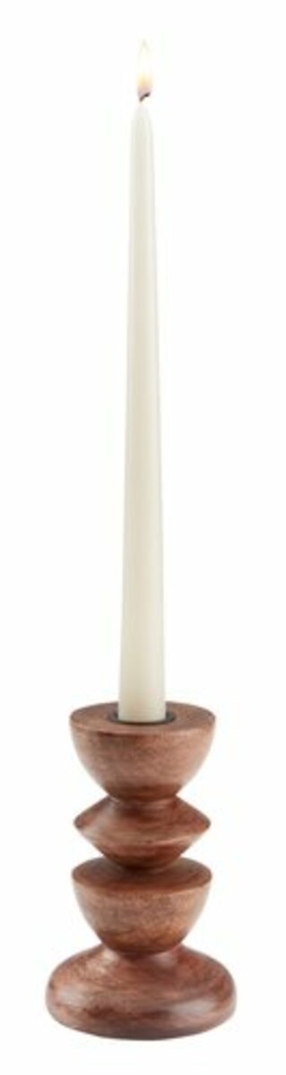 Bild 2 von Kerzenständer JANUS Ø9xH14cm braun