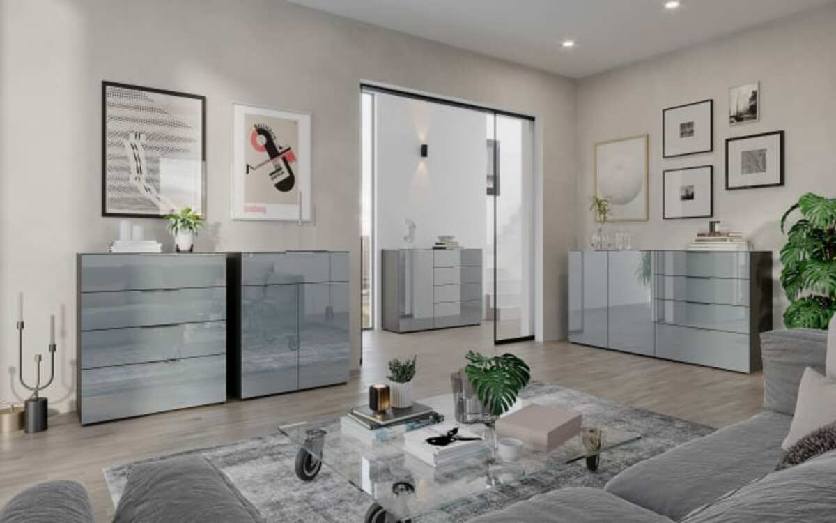 Bild 4 von Germania - Kommode Oakland, graphit/silbergrau, 184 x 102 cm