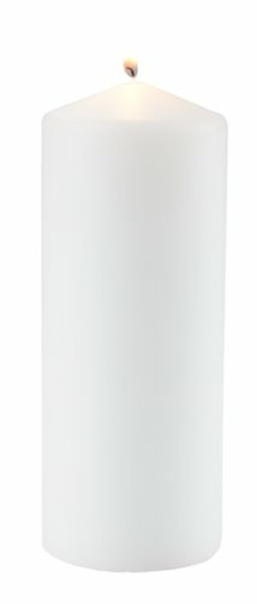 Bild 1 von Stumpenkerze TORALF Ø8xH20cm weiß
