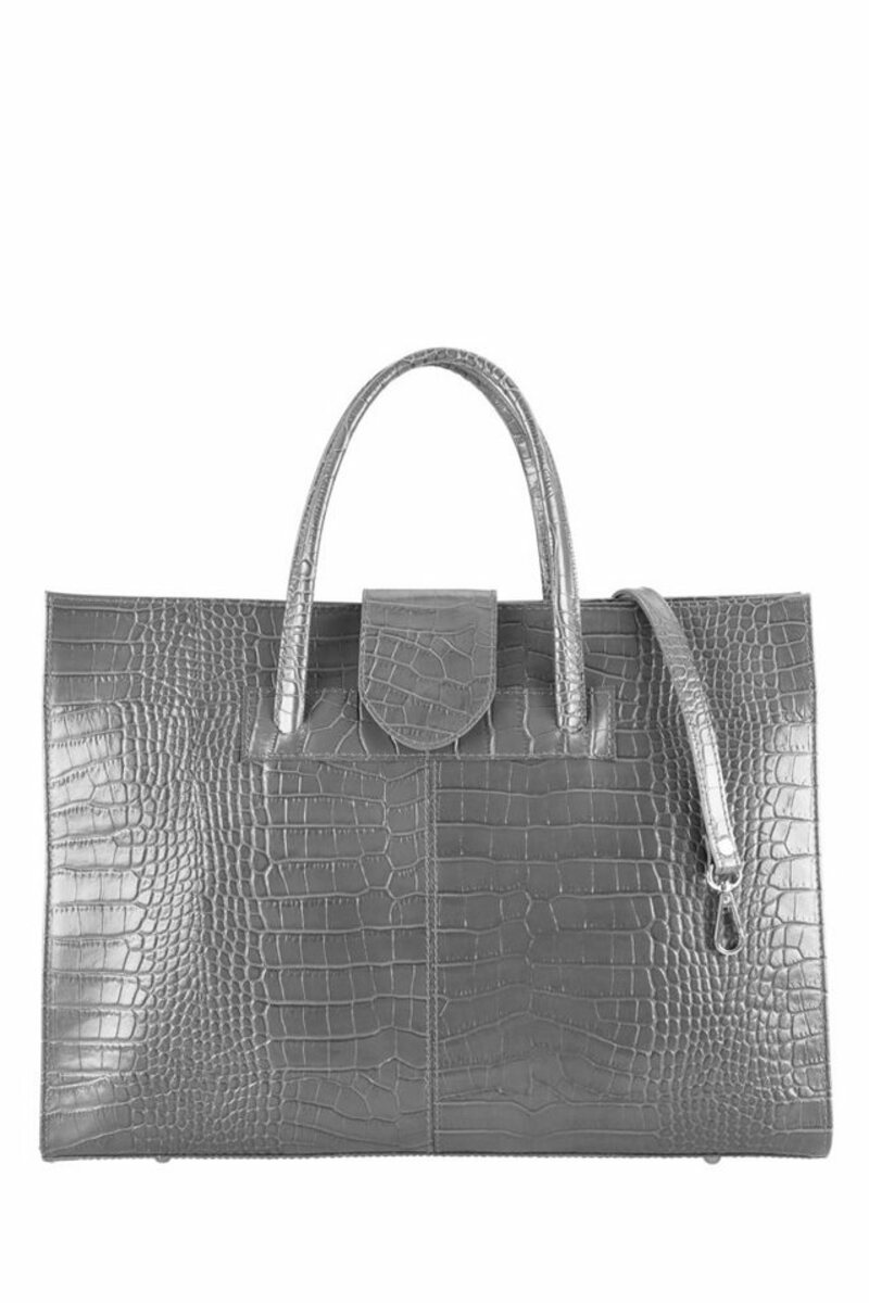 Bild 1 von COLLEZIONE ALESSANDRO Schultertasche Catharine, glänzende Krokoprägung