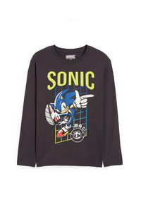 C&A Sonic-Langarmshirt, Grau, Größe: 134