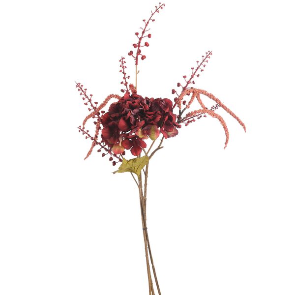 Bild 1 von Blumenstrauß HORTENSIE 61cm, bordeaux
