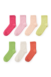 C&A Multipack 7er-Socken, Pink, Größe: 35-38