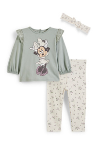C&A Minnie Maus-Baby-Outfit-3 teilig, Grün, Größe: 62