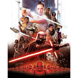 Komar Wandbild Star Wars Movie Poster Rey Star Wars B/L: ca. 40x50 cm