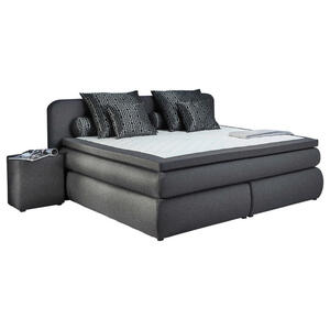 Boxspringbett Arosa anthrazit 180 cm