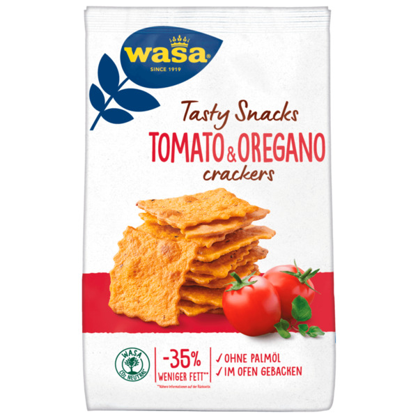Bild 1 von Wasa Knäckebrot Delicate Crackers Tomate & Oregano 160g