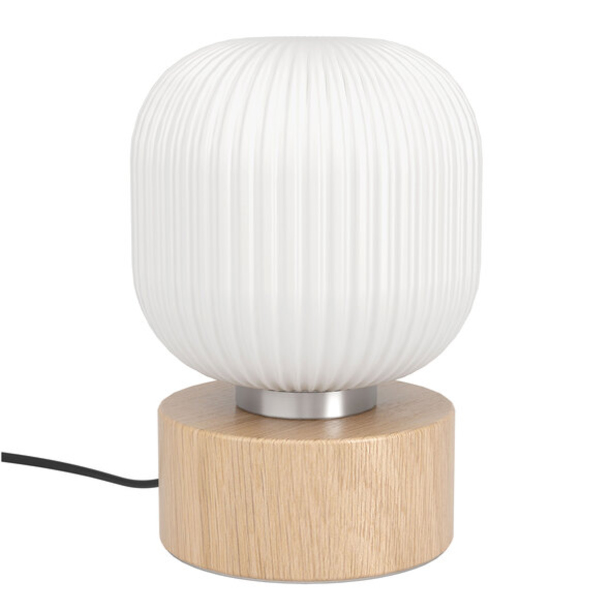 Bild 1 von Premium Tischleuchte mit Holzsockel, inkl. 1 x E14 – Energieeffizienzklasse F