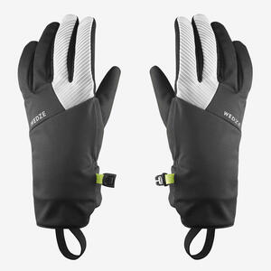 Handschuhe Langlauf Kinder warm - 100 Grau|schwarz