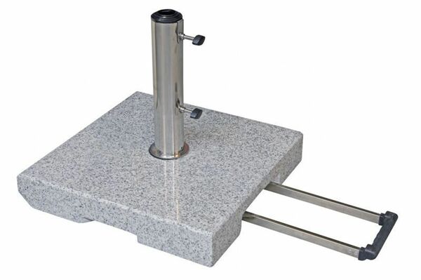 Bild 1 von DOPPLER Trolley Granitsockel, Edelstahl/Granit, 40 kg, für Schirmstöcke von 32-60 mm