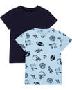 Bild 1 von T-Shirts Football
       
      2-er Pack, Kiki & Koko
     
      dunkelblau/blau