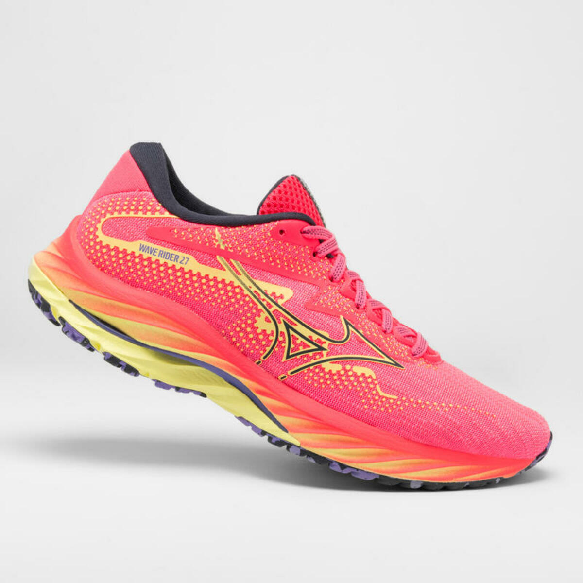Bild 1 von MIZUNO Laufschuhe Damen Mizuno - Wave Rider 27 rosa/dunkelblau/neonfarben