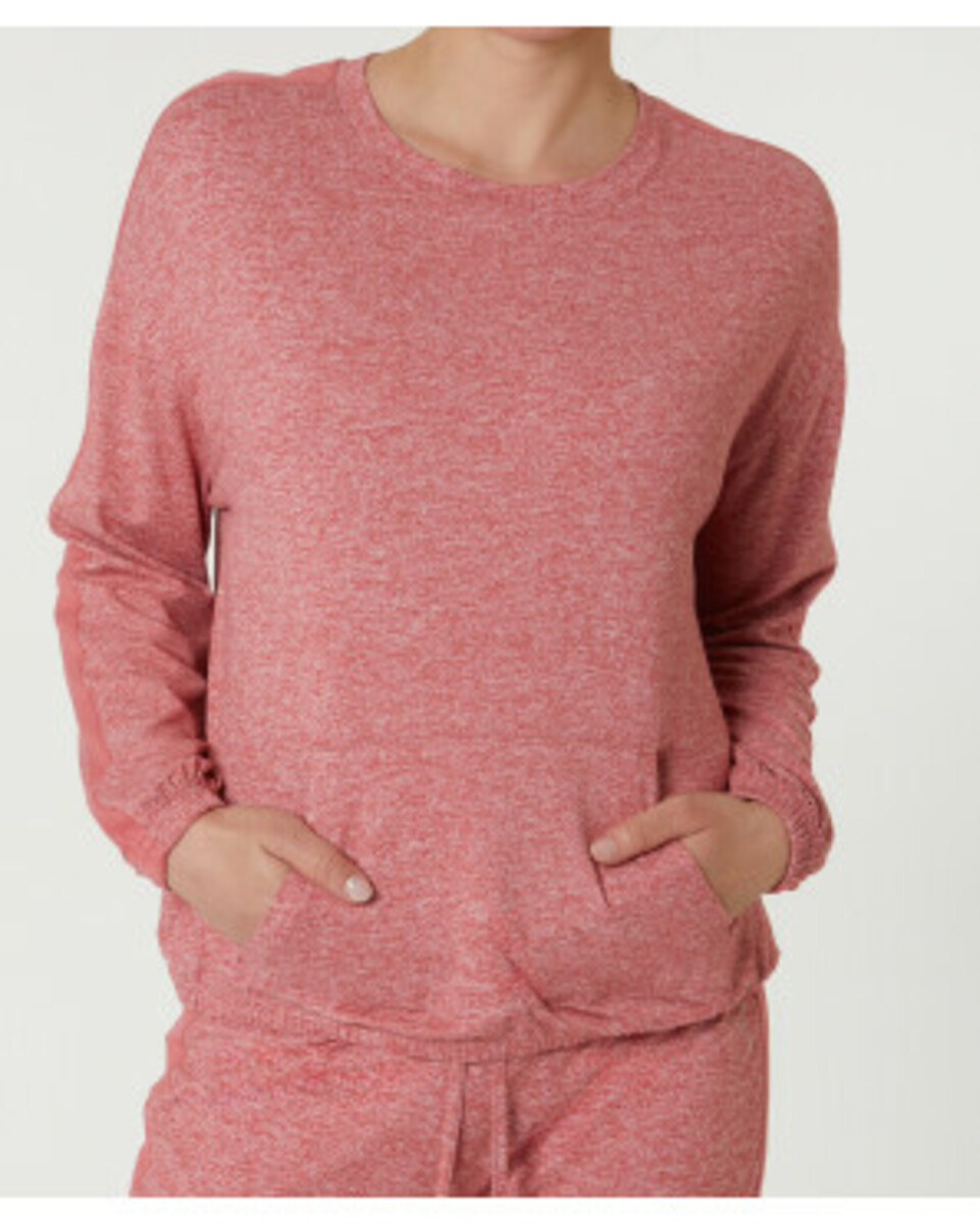 Bild 1 von Meliertes Sport-Sweatshirt
       
      Ergeenomixx, Kängurutasche
     
      dunkelrot melange