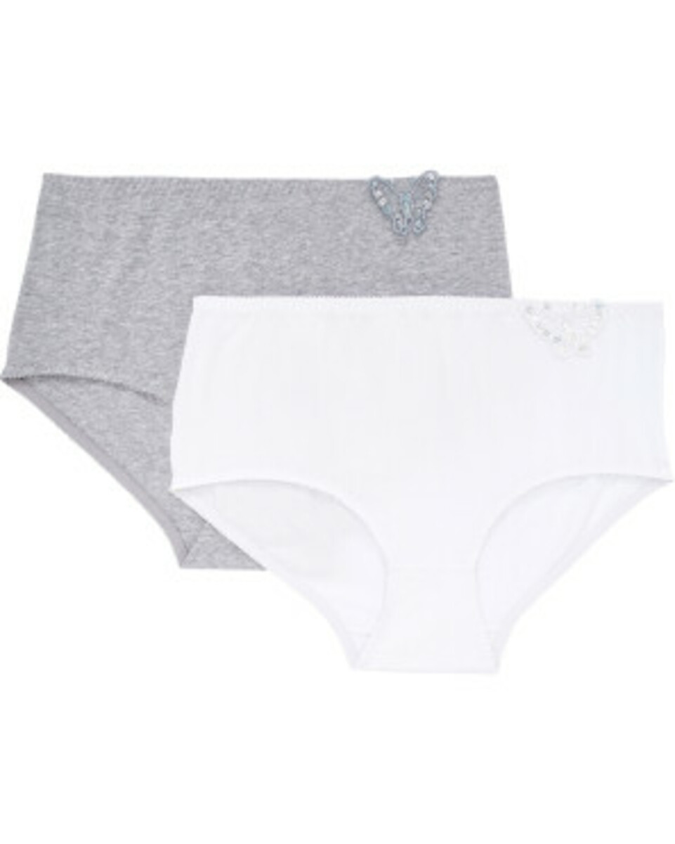 Bild 1 von Slips Schmetterling
       
      2-er Pack, Janina curved
     
      grau melange