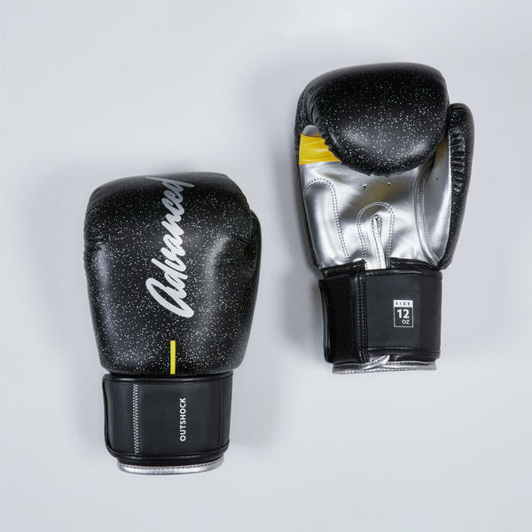 Bild 1 von Kickbox-/Muay-Thai-Handschuh 500 - schwarz Schwarz