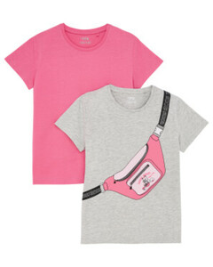 Doppelpack T-Shirts
       
      2-er Pack, Y.F.K.
     
      pink/grau