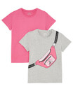 Bild 1 von Doppelpack T-Shirts
       
      2-er Pack, Y.F.K.
     
      pink/grau