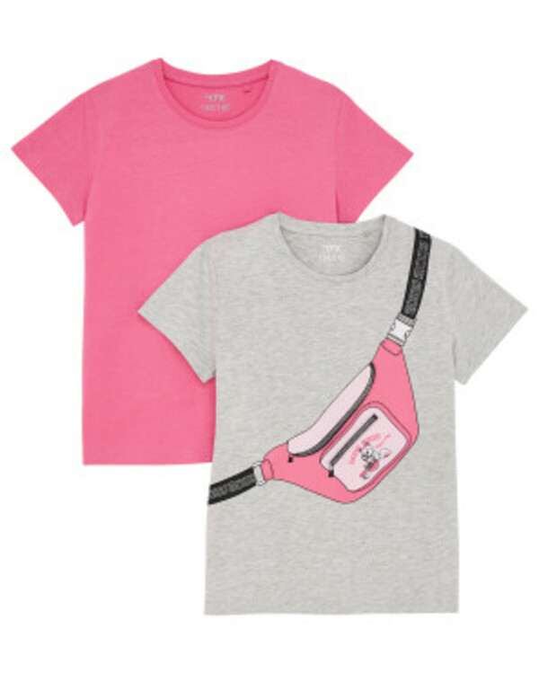 Bild 1 von Doppelpack T-Shirts
       
      2-er Pack, Y.F.K.
     
      pink/grau