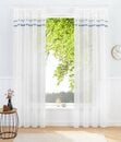 Bild 1 von Gardine Eby, my home, Kräuselband (1 St), halbtransparent, Satin, Transparent, Satin, Polyester, Grau|weiß