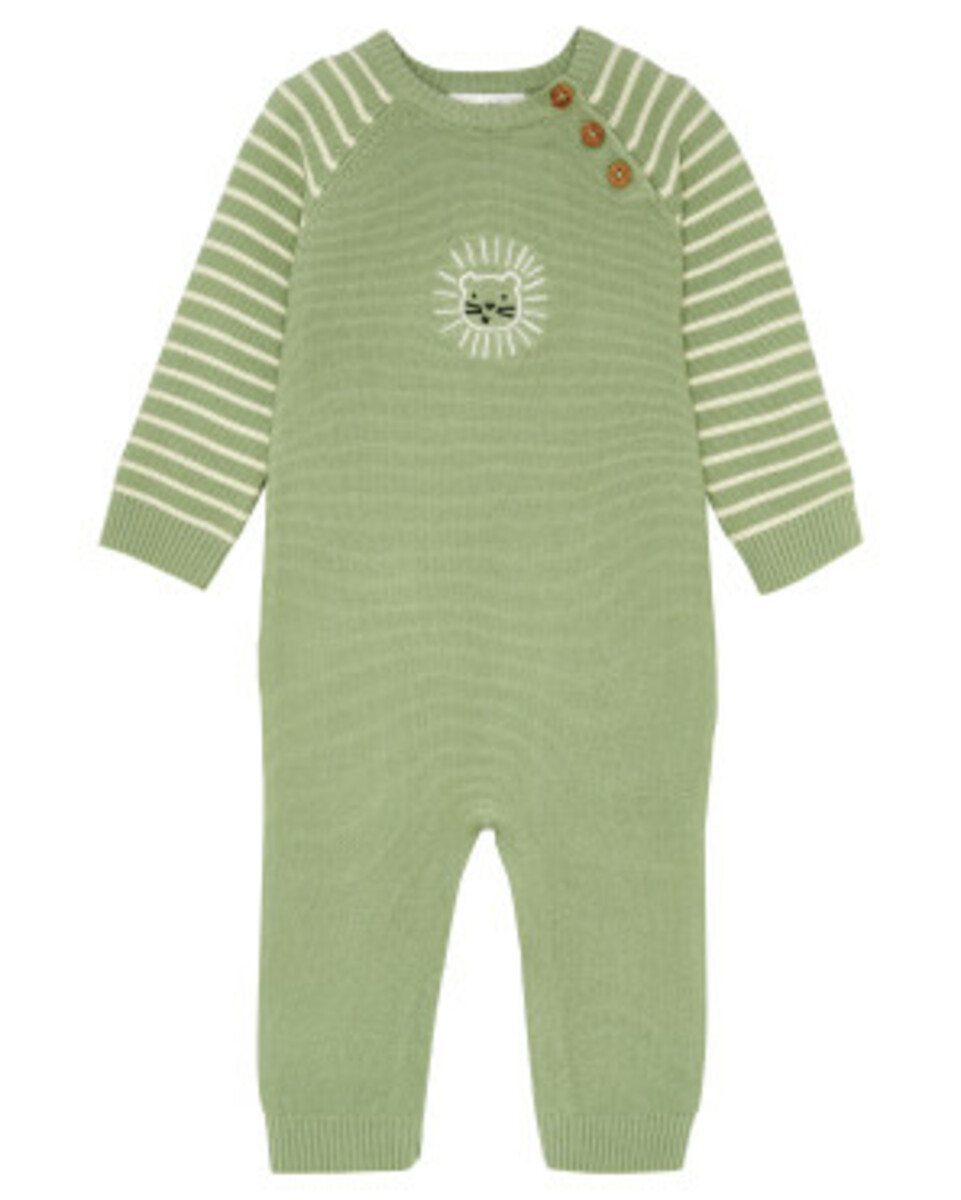 Bild 1 von Newborn Strickstrampler
       
      Ergee, Löwen-Stickerei
     
      grün