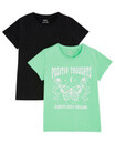 Bild 1 von T-Shirts im Doppelpack
       
      2-er Pack, Y.F.K.
     
      grün/schwarz