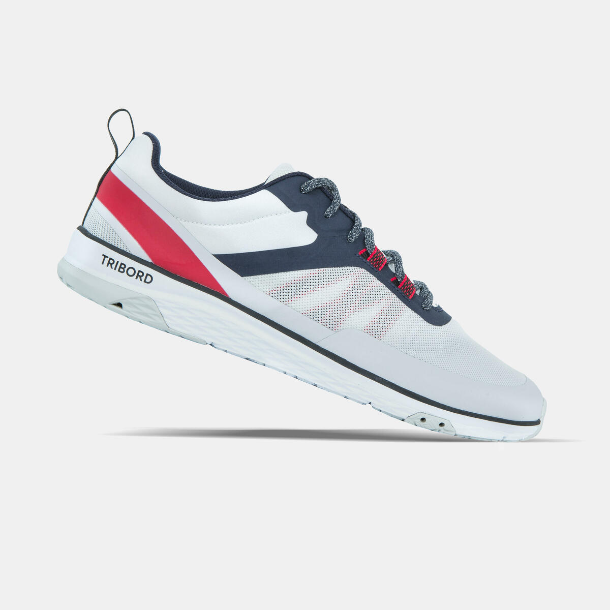 Bild 1 von Sportschuhe Segeln Damen/Herren leicht Race 500 hellgrau/blau/rot Blau|rot|weiß