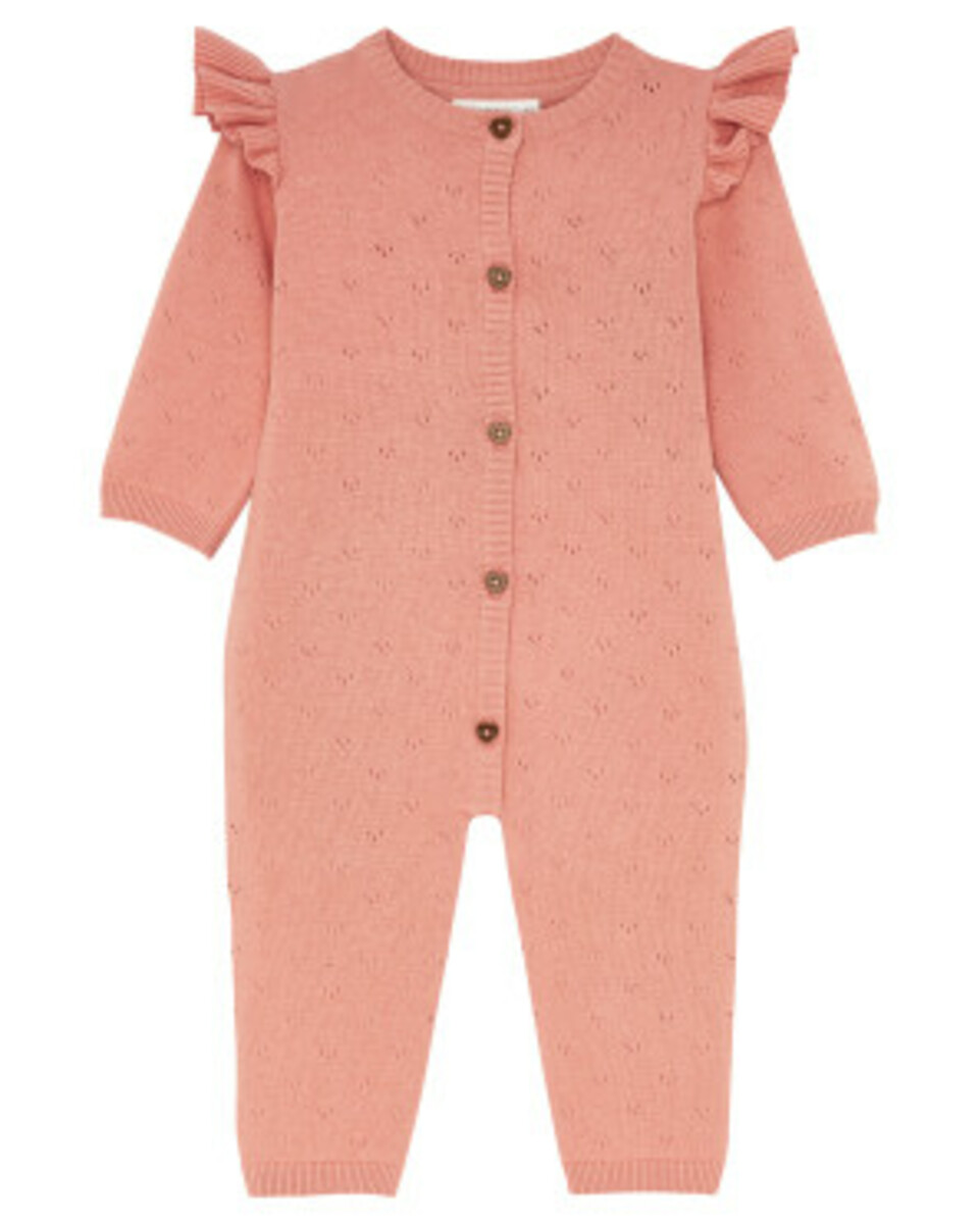 Bild 1 von Newborn Strickstrampler
       
      Ergee, Lochmuster
     
      altrosa