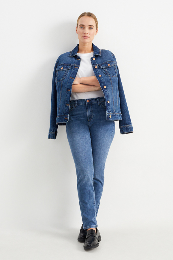 Bild 1 von C&A Slim Jeans-Mid Waist-LYCRA®-recycelt, Blau, Größe: 40
