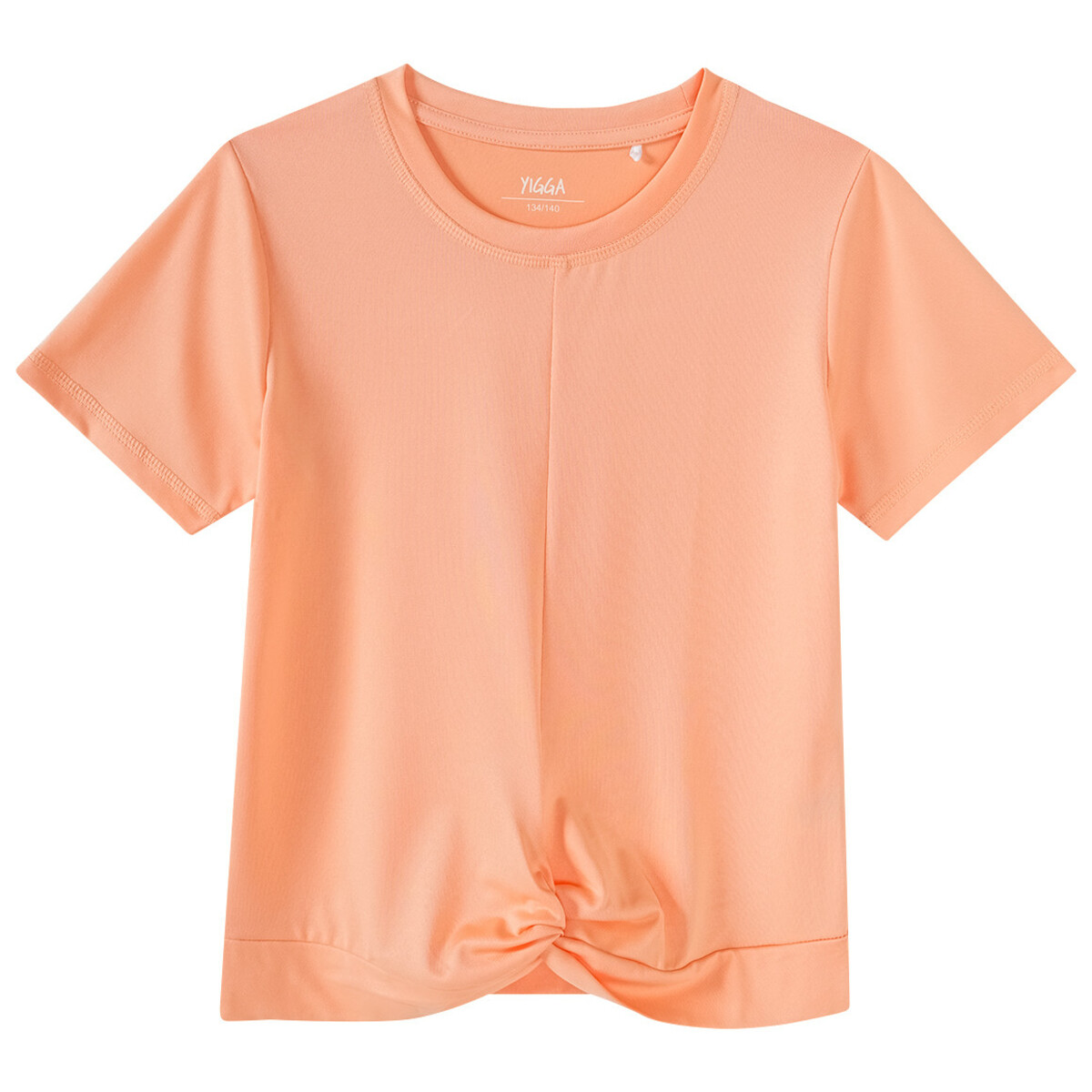 Bild 1 von Mädchen Sport-T-Shirt mit Knotendetail APRICOT