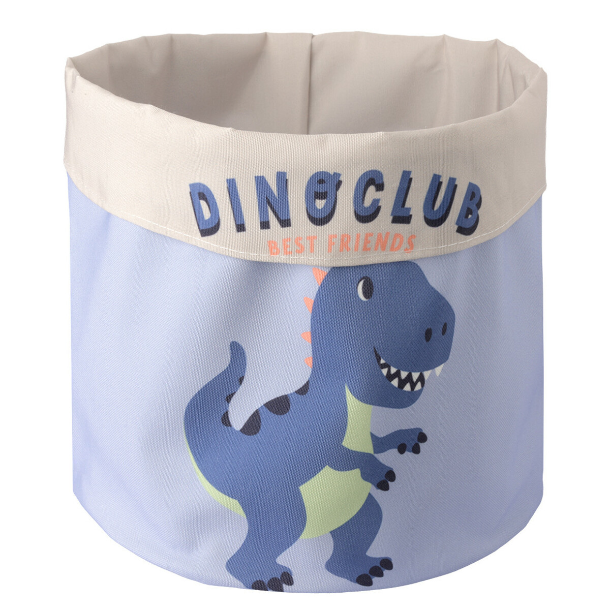 Bild 1 von Großer Aufbewahrungskorb mit Dino-Motiv HELLBLAU / BLAU / HELLGRAU