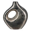 Bild 1 von Vase, Silber, Metall, bauchig, 19x21x10 cm, zum Stellen, Dekoration, Vasen, Metallvasen