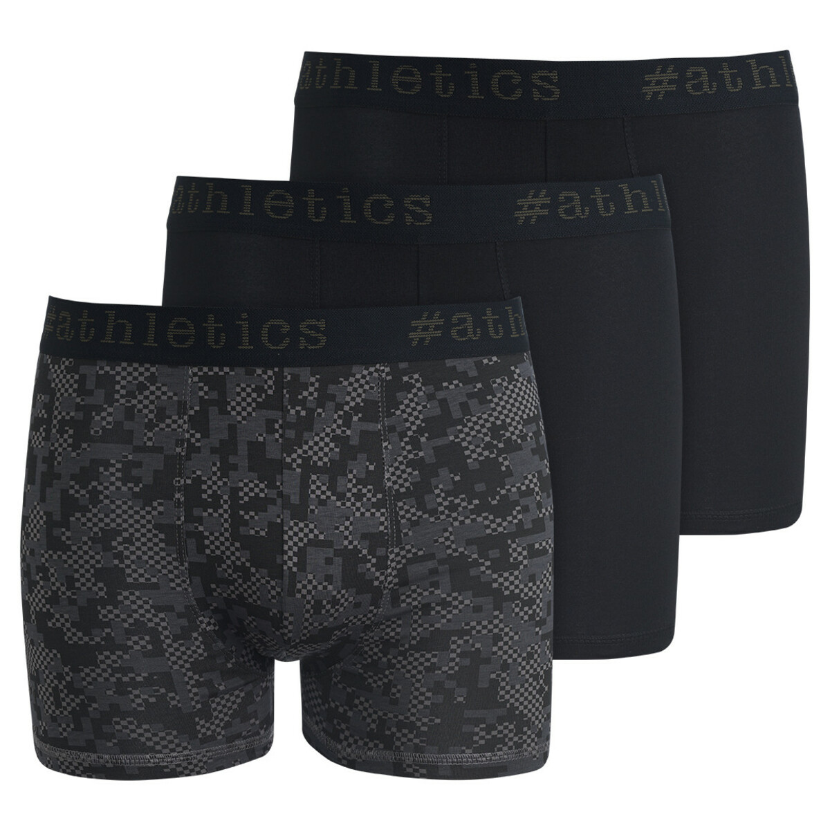 Bild 1 von 3 Herren Retroshorts im Set GRAU / SCHWARZ