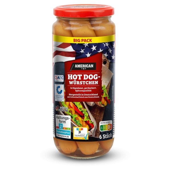 Bild 1 von AMERICAN Hot-Dog-Würstchen Big Pack 690 g