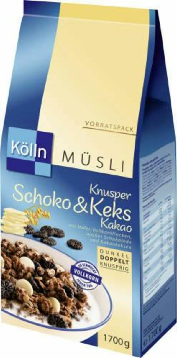 Bild 1 von Kölln Müsli Knusper Schoko & Keks Kakao (1,7kg)