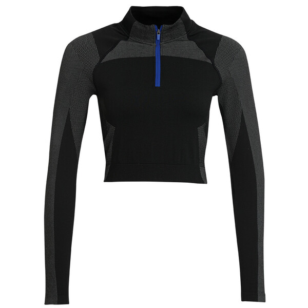 Bild 1 von Damen Sport-Shirt im Cropped-Look SCHWARZ