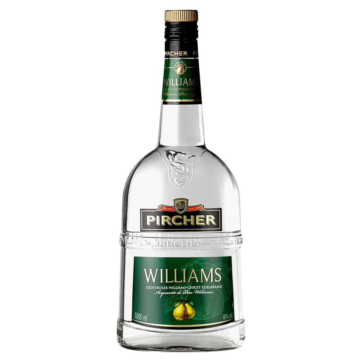 Bild 1 von Pircher Williams Südtiroler Edelbrand 40 % Vol. (1 l)