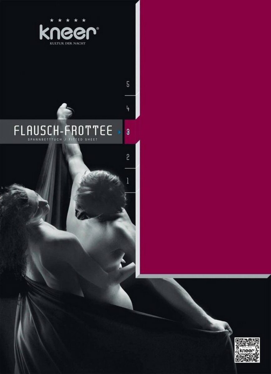 Bild 1 von Spannbettlaken Flausch-Frottee, Kneer, Frottee, Gummizug: rundum, (1 Stück), flauschig, Rot