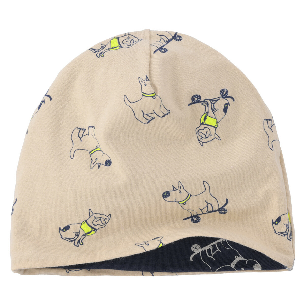 Bild 1 von Jungen Beanie mit Hunde-Motiven BEIGE